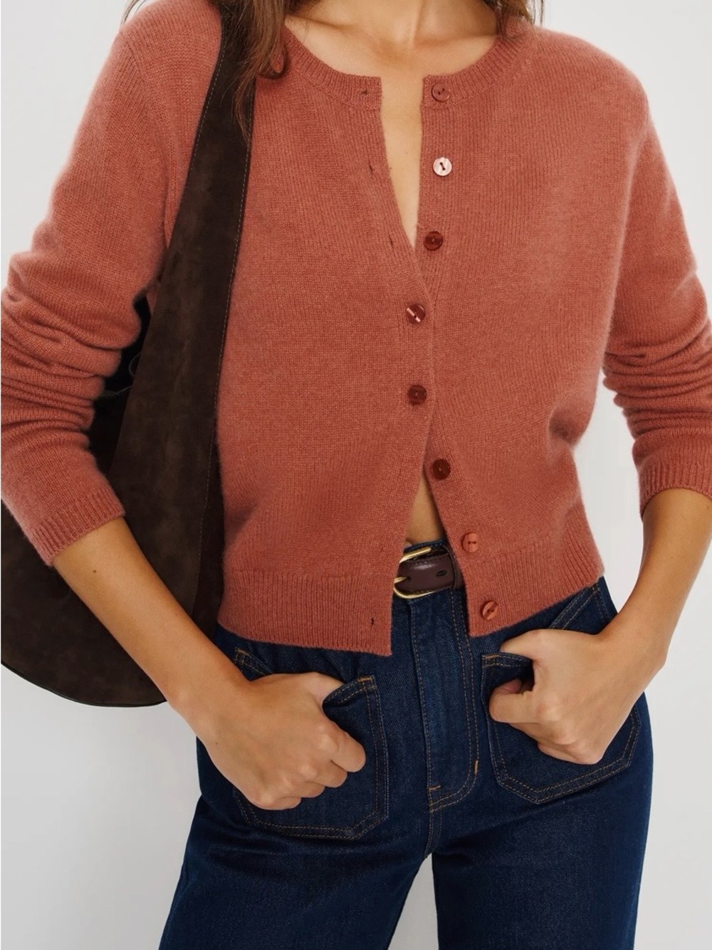 REFORMATION
Clara Cashmere Cardigan - Red